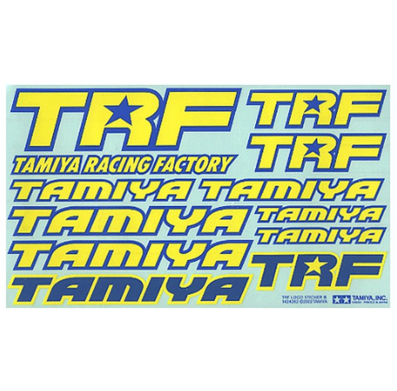 Tamiya 49229 - TRF Sticker B(Blue/Yellow)