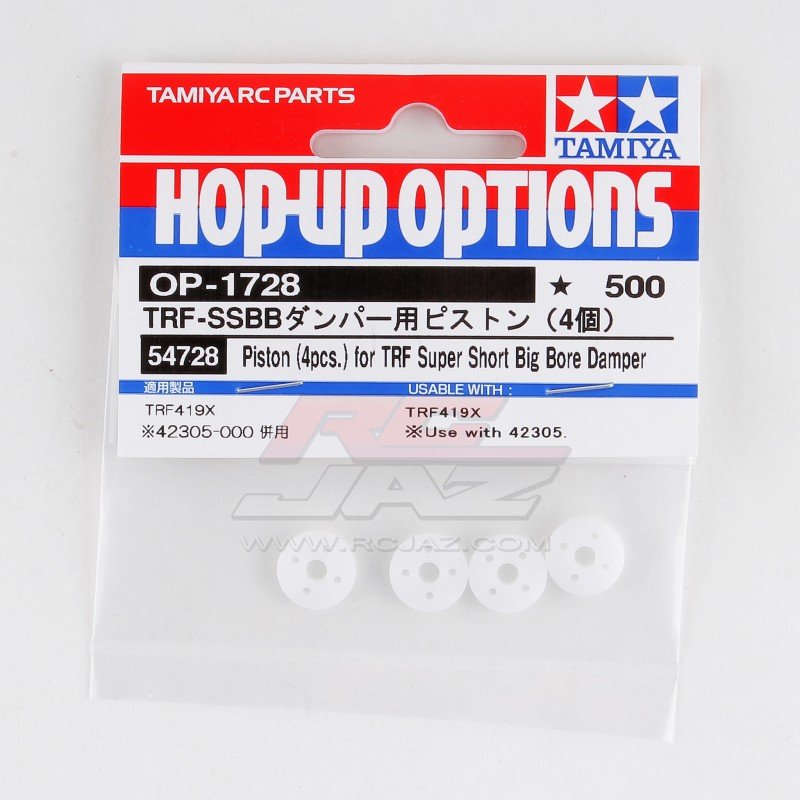 Tamiya 54728 - TRF SSBB Damper Piston (4 pcs.) OP-1728