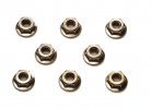 Tamiya 42282 - TRF 4mm Serration Wheel Nut (Black 8 pcs.)