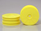Tamiya 53985 - TRF501X Front Dish Wheel (Yellow, 2pcs.) OP-985