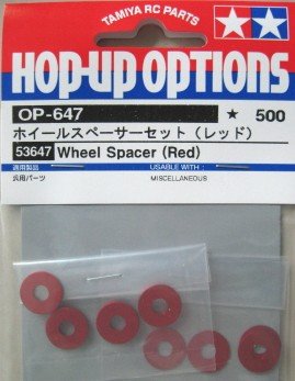 Tamiya 53647 - Wheel Spacer Red OP-647