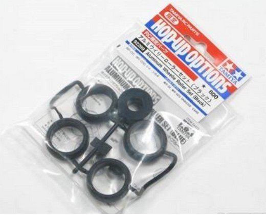 Tamiya 92289 - Aluminum Wheelie Roller Set (Black) WR-02 WR-02G