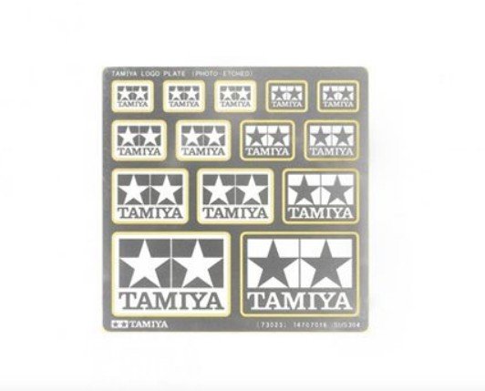 Tamiya 73023 - Tamiya Photo-Etched Logo Plate (4 Sizes)