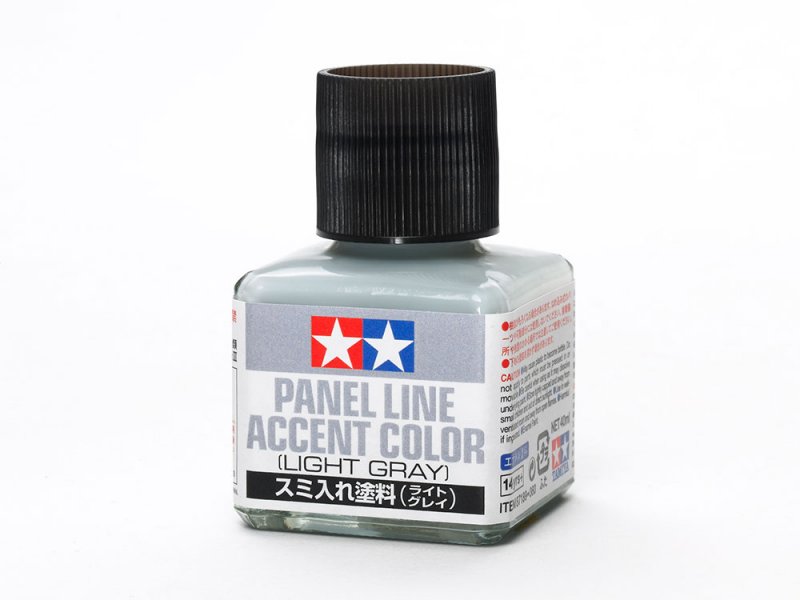 Tamiya 87189 - Panel Line Accent Color (Light Gray) 40ml