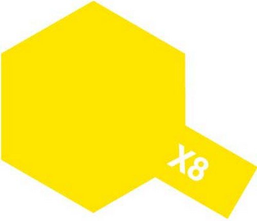 Tamiya 81508 - Mini Acrylic X-8 Lemon Yellow - 10ml Bottle