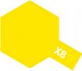 Tamiya 81508 - Mini Acrylic X-8 Lemon Yellow - 10ml Bottle