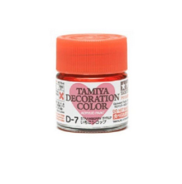 Tamiya 76607 - D-7 Strawberry Syrup 10ml Bottle Paint