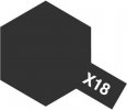 Tamiya 80018 - Enamel X-18 Semi-Gloss Black