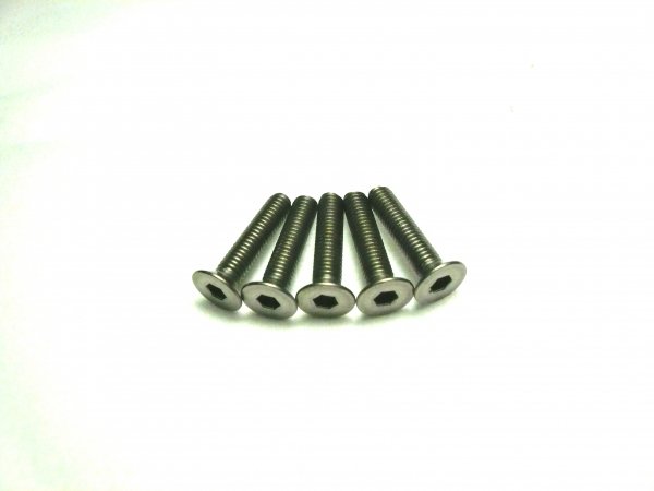 Team Powers 3 x 14mm Titanium Screw 8pcs (Flat Head)