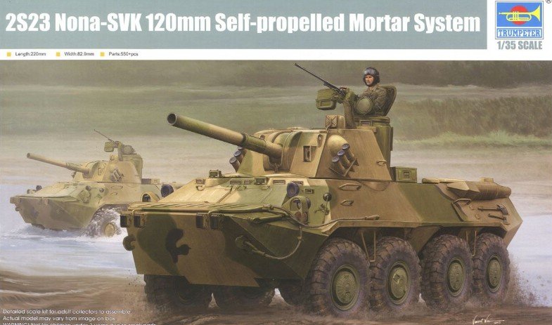 Trumpeter 09559 - 1/35 Russian 2S23 Nona-SVK 120mm Self-propelled Mortar System