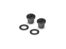 XRAY 358043-G - Composite Shock Bushing & Shim - Graphite (2+2)