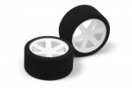 XRAY 389531 Rear Foam Tire Mounted (2) - Soft