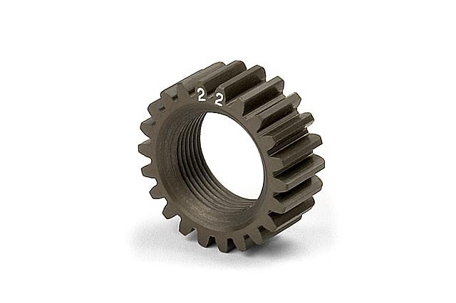 XRAY 338522 XCA Aluminum 7075 T6 Hardcoated Pinion Gear - 22T (2nd)