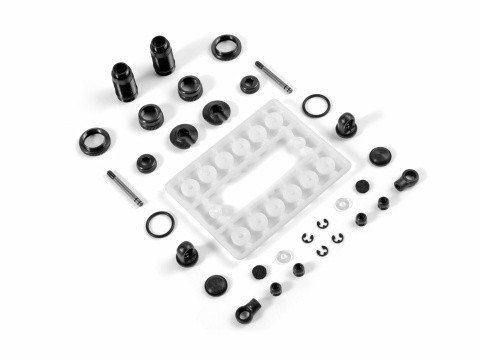 XRAY 338002-K - Aluminium Shock Absorber 20.8mm Set - Black (2)
