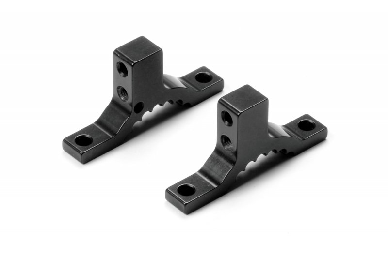 XRAY 333039 - Aluminium Upper Clamp Rear - Black - Swiss 7075 T6 - (L+R)