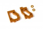 XRAY 336231-O Aluminum Radio Plate Mounts (L+R) - Swiss 7075 T6 - Orange