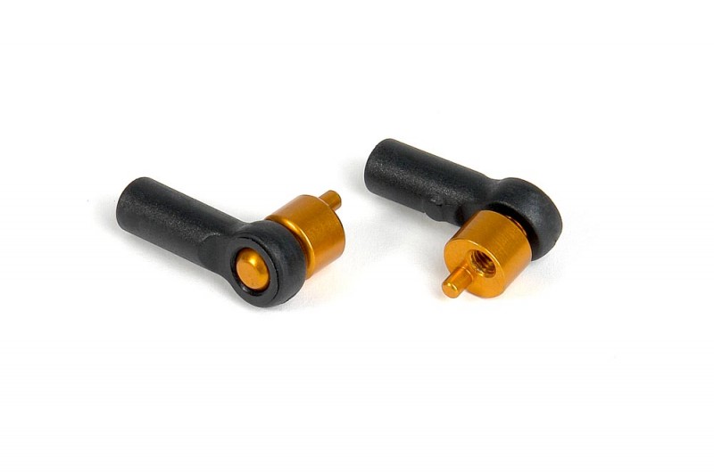 XRAY 303032-O T2 Aluminium minium Quick Roll-center Holder 4.9mm - Orange (2+2)