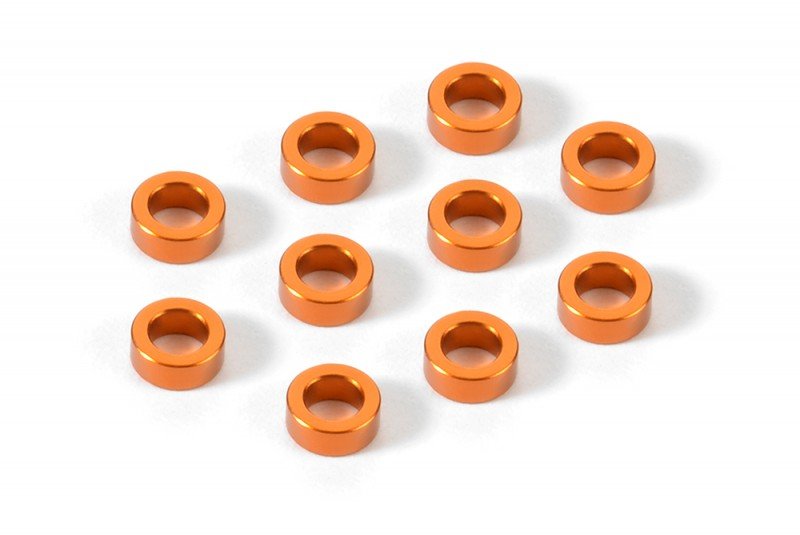 XRAY 303140-O Aluminum Shim 3x5x2.0mm - Orange (10)