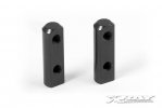 XRAY 306200-K Aluminum Servo Mount - Black (2)