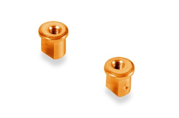 XRAY 372317-O Aluminum Eccentric Bushing 0.5mm - Orange (2)