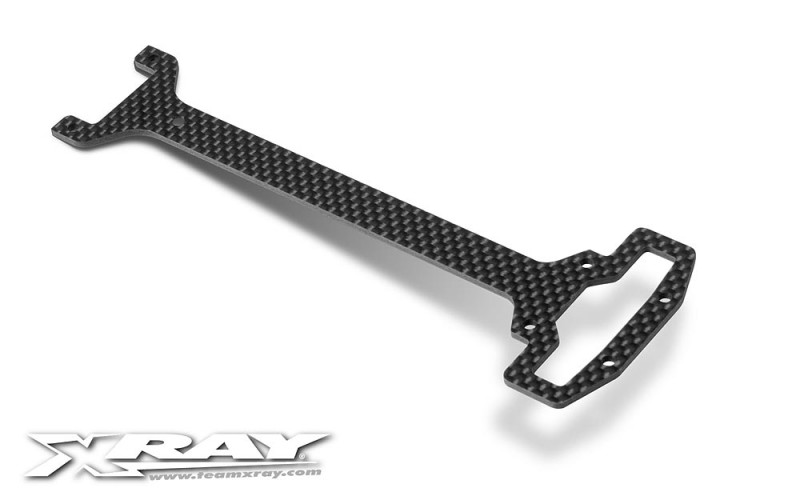 XRAY 361160 Front Upper Deck 2.0mm Graphite - V2