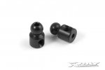 XRAY 303431-K Aluminum 4.9mm Ball End - Black (2)