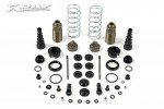 XRAY 358103 XB808 Front Shock Absorbers + Boots Complete Set (2)