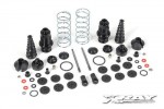 XRAY 358104 XB9 Front Shock Absorbers + Boots Complete Set (2)