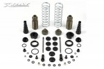 XRAY 358203 XB808 Rear Shock Absorbers + Boots Complete Set (2)