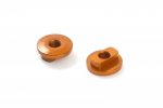 XRAY 346182-O Aluminum Radio Plate Bushing - Fixed - Orange (2)