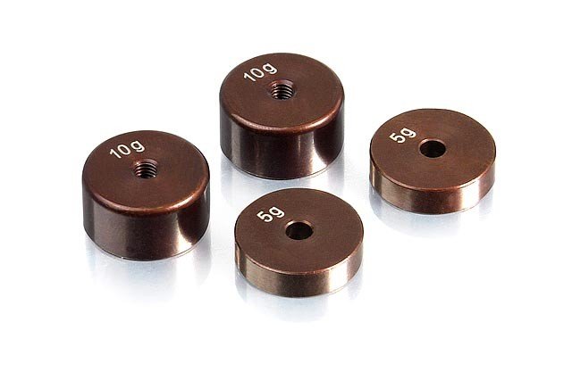 XRAY 309840 Precision Balancing Chassis Weights (4 pcs.)