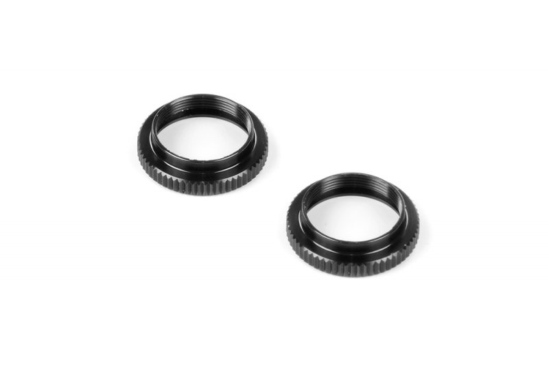 XRAY 308042-K - Aluminium Shock Adjustable Nut - Black (2)