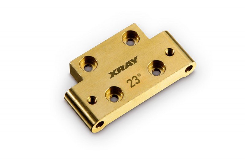 XRAY 322314 Brass Front Lower Arm Mount 23/29 Kick-Up