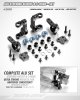 XRAY 320903 - Aluminium Steering Blocks & C-Hubs - Set