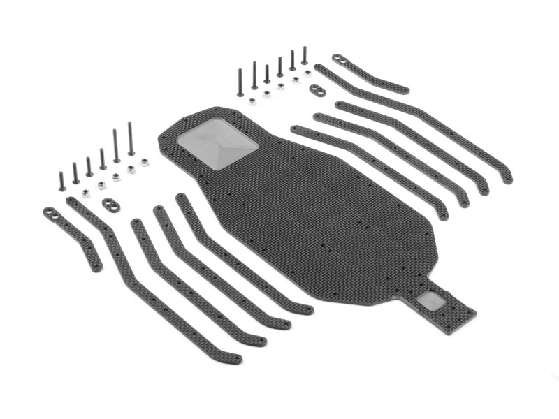 XRAY 321117 - XB2 Graphite Chassis & Side Braces - SET