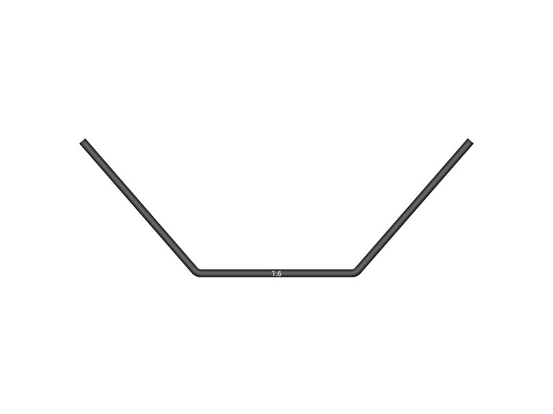 XRAY 333477 Anti-Roll Bar For Ball-Bearings - Rear 1.6 mm - V2
