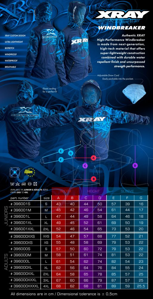 XRAY 396001L - HIGH-PERFORMANCE Junior Windbreaker (L)