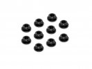 XRAY 960241-K - Aluminium Nut M4 With Serrated Flange - Black (10)