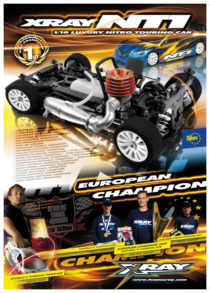 XRAY 397501 Shop Promo Panel NT1 European Champion 2009