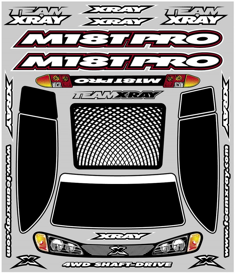 XRAY 397338 M18T PRO Sticker for Body