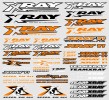 XRAY #397316 Sticker For Body - Neon Orange