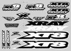 XRAY 397346 XT8 Sticker for Body - White