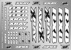 XRAY 397360 RX8 Sticker for Body - White