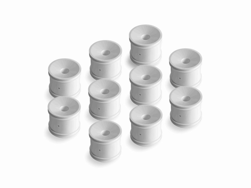 XRAY 329902 - Stadium Truck Wheel Aerodisk With 12mm Hex - White (10)