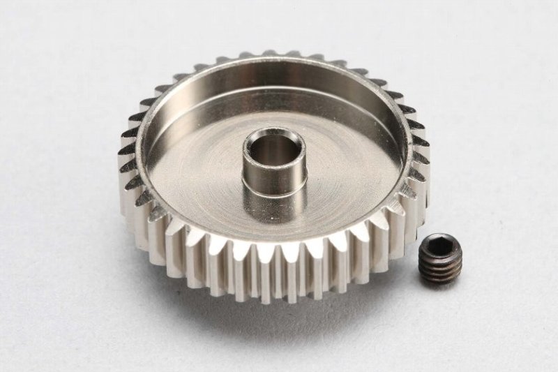 Yokomo PG-4837A Precision Hard Coated Aluminum Pinion Gear DP48 37T