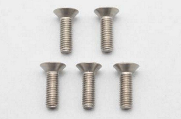 Yokomo ZC-F310T - Titanium Flat Head F.H Socket Screw M3 x 10mm (5pcs)