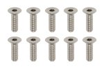 Yokomo RP-042101A High precision cutting Titanium Screw M3x10mm (10pcs)
