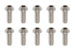 Yokomo RP-041081A High Precision Machined Titanium Button Head Socket Screw M3x8mm 10pcs