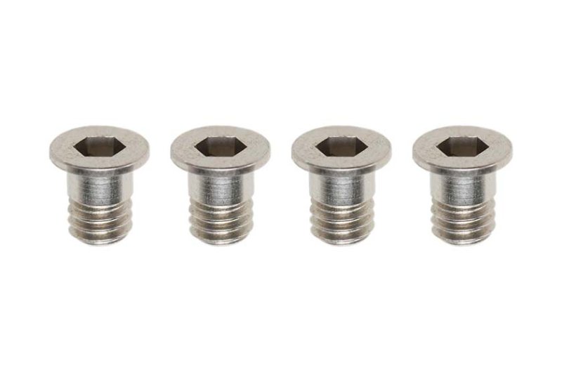 Yokomo ZC-F34SS M3x4 Flat Head Socket Step Screw (Silve) 4pcs.