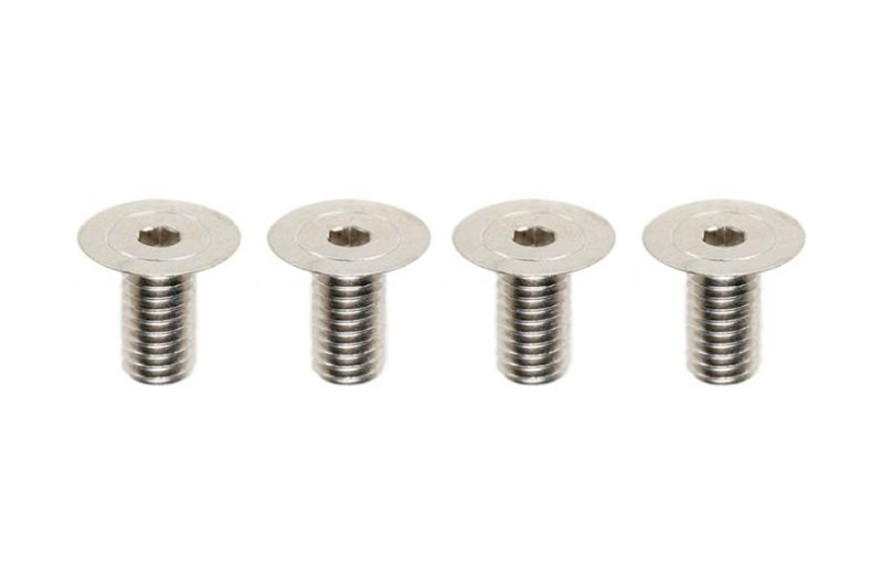 Yokomo ZC-F36SH High-Precision Machining FH Screws (120?) for MS2.0 Aluminum Chassis M3x6mm (4pcs)
